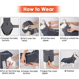SlowTon Winter Dog Coat Warm Polar Fleece Lining Doggie Outdoor Jacket with Turtleneck Scarf Reflective Stripe Adjustable Waterproof Windproof Puppy Vest Soft Pet Outfits