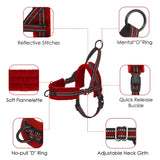 SlowTon No Pull Small Dog Harness and Leash Front Lead Walk Vest Harness Soft Padded Reflective Adjustable Puppy Harness Anti-Twist 4FT Pet Lead Quick Fit for Small Dog Cat Animal