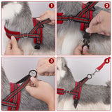 SlowTon No Pull Small Dog Harness and Leash Heavy Duty Easy for Walk Vest Harness Soft Padded Reflective Adjustable Puppy Harness Anti-Twist 4FT Pet Lead Quick Fit for Small Dog Cat Animal