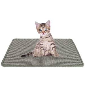 SlowTon Cat Scratcher Mat 15.7" X 23.6" Durable Natural Sisal Protecting Carpet Sofa Furniture Woven Rope Scratching Pad for Cat Grinding Claws Anti-Slip Cat Playing Sleeping Scratch Toy