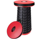 Retractable Folding Stool - Red