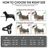 SlowTon No Pull Dog Harness - Heavy Duty Dog Harness and Leash Set for Medium Large Dogs, Reflective Tactical Harness with Soft Padded and Front Clip for Easy Walk and Training
