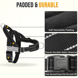 SlowTon No Pull Dog Harness - Heavy Duty Dog Harness and Leash Set for Medium Large Dogs, Reflective Tactical Harness with Soft Padded and Front Clip for Easy Walk and Training