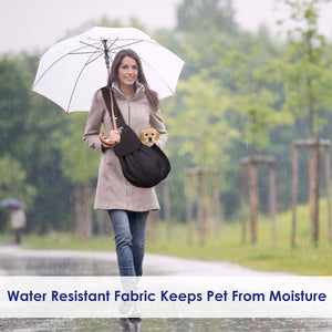 SlowTon Pet Carrier Hand Free Sling Adjustable Padded Strap Tote Bag Breathable Cotton Shoulder Bag Front Pocket Safety Belt Carrying Small Dog Cat Puppy Machine Washable 