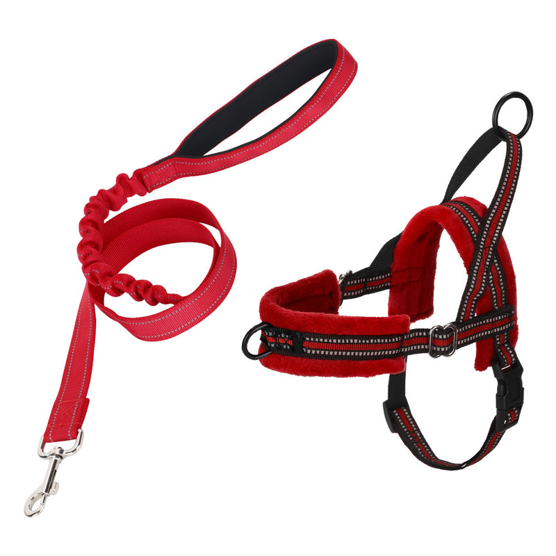 SlowTon No Pull Small Dog Harness and Leash Front Lead Walk Vest Harness Soft Padded Reflective Adjustable Puppy Harness Anti-Twist 4FT Pet Lead Quick Fit for Small Dog Cat Animal