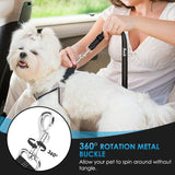 2 Pack Dog Headrest Restraint Seat Belt - Black