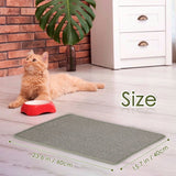 SlowTon Cat Scratcher Mat 15.7" X 23.6" Durable Natural Sisal Protecting Carpet Sofa Furniture Woven Rope Scratching Pad for Cat Grinding ClawsAnti-Slip Cat Playing Sleeping Scratch Toy 