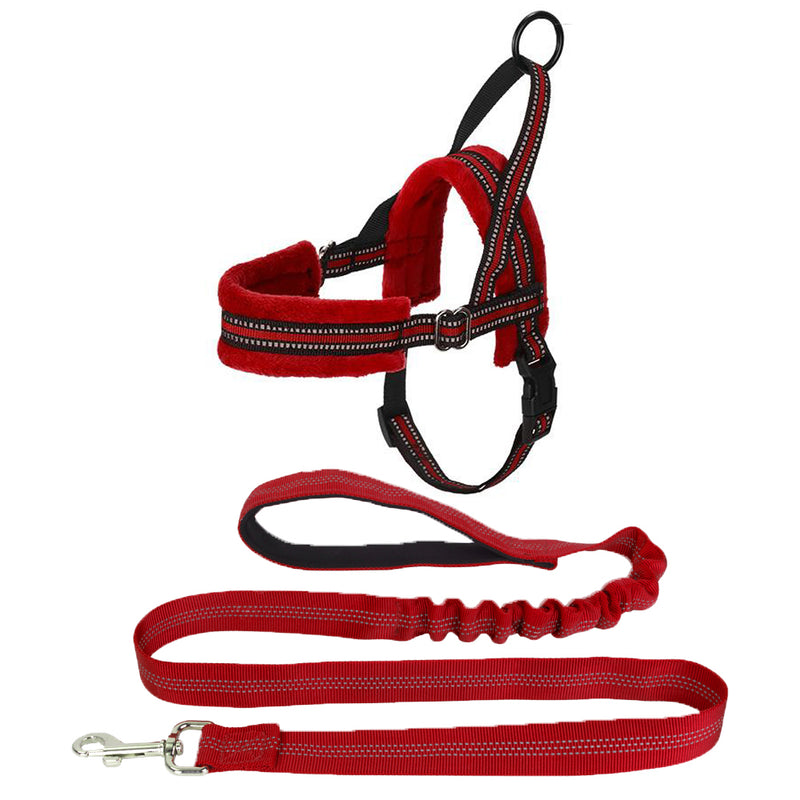 SlowTon No Pull Small Dog Harness and Leash Heavy Duty Easy for Walk Vest Harness Soft Padded Reflective Adjustable Puppy Harness Anti-Twist 4FT Pet Lead Quick Fit for Small Dog Cat Animal