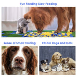 SlowTon Dog Snuffle Mat Feeding Mat Puppy Nose Work Blanket Training Pad Pet Toy Slow Feeder Fun to Use Non Slip Activity Mat Encourage Natural Foraging Skill Stress Release  