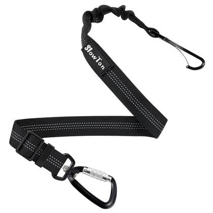 SlowTon Dog Car Seat Belt Pet Seatbelt Clip Tether Puppy Safety Latch Bar Attachment Harness Leash Small Medium Large Dogs Adjustable Restraint Lockable Swivel Carabiner for Doggie Travel 