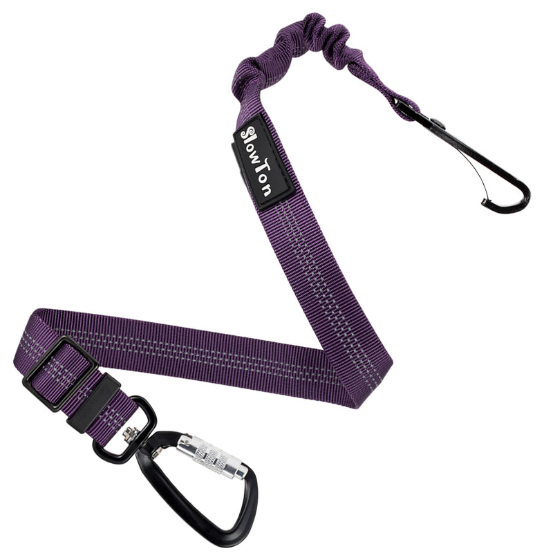 SlowTon Dog Car Seat Belt Pet Seatbelt Clip Tether Puppy Safety Latch Bar Attachment Harness Leash Small Medium Large Dogs Adjustable Restraint Lockable Swivel Carabiner for Doggie Travel