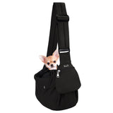 Pet Sling Carrier Shoulder Bag - Black